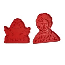 Vintage McDonalds Restaurant Cookie Cutters Ronald McDonald Clown Grimace 1980 - £10.61 GBP