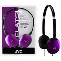 JVC HAS160V Flats Lightweight Folding Headphones On Ear (Violet) [New He... - $28.99