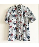 Columbia Sportswear Mens Blue Swordfish Fish Short Sleeve Button Shirt C... - $17.81 CAD