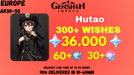Genshin Impact | HuTao, 36000 GEMS, 300+ WISHES | EUROPE Hu tao-show ori... - $36.54