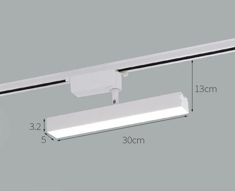 LED Track Light Aluminum LED Linear Light Floodlight Rail Lamps for Home Shop St - £164.25 GBP