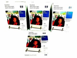 Premium HP Photo Paper 4X6&quot; Inkjet Glossy Print Total 118 Sheets 9 Mil - £12.41 GBP