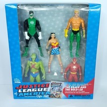 DC DIRECT Justice League Action Figure Box Set Brave Bold 5 Pack Plus Co... - £93.19 GBP