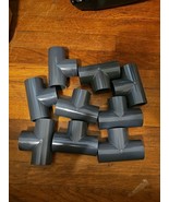 LOT OF 9 UNUSED SPEARS 801-012 GREY TEE SOCKET FITTING 1-1/4&quot; PVC SCH80 - $94.74 CAD