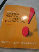 Integrated Advertising Promotion and Marketing Communications Fifth Edition Clow - £7.89 GBP