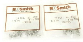 Lot Of 45 New Hh Smith No. 8300 Spacers 1/4 Od 4-40 Thd - £17.92 GBP