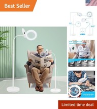 10X Adjustable Gooseneck Magnifying Lamp with 36 LED Lights for Close Work - $51.00