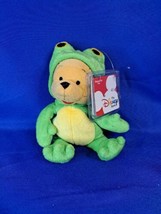 New Disney Pooh Bear Frog Plush 8&quot; Disney  Park And Resort - $14.03