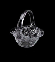 Vintage Flower Basket Bowl by Tiara Glassware Signed JT John Thompson In... - $35.00