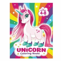 100 Page Children’s Colouring book, Large Size Girls Unicorn Coloring Book - $7.66