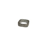 Sterling Silver Closed Scroll Work Squared Band Ring 925 Sz: 7 Rare J12 - $698.89 MXN