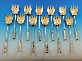 Isis by Gorham Sterling Silver Flatware Set of 12 Terrapin Forks GW BC 6 1/4" - £4,658.25 GBP