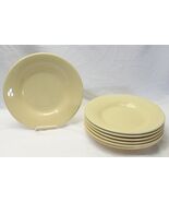 Pottery Barn Sausalito Amber Yellow Gold Pasta Bowl Plates 12-1/4&quot;  Lot ... - $826.76 MXN