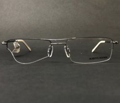Alberto Romani Eyeglasses Frames AR 705 GM Light Gunmetal Half Rim 54-17-135 - £40.78 GBP