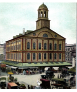 Faneuil Hall Postcard Vintage Boston Massachusetts - £15.97 GBP