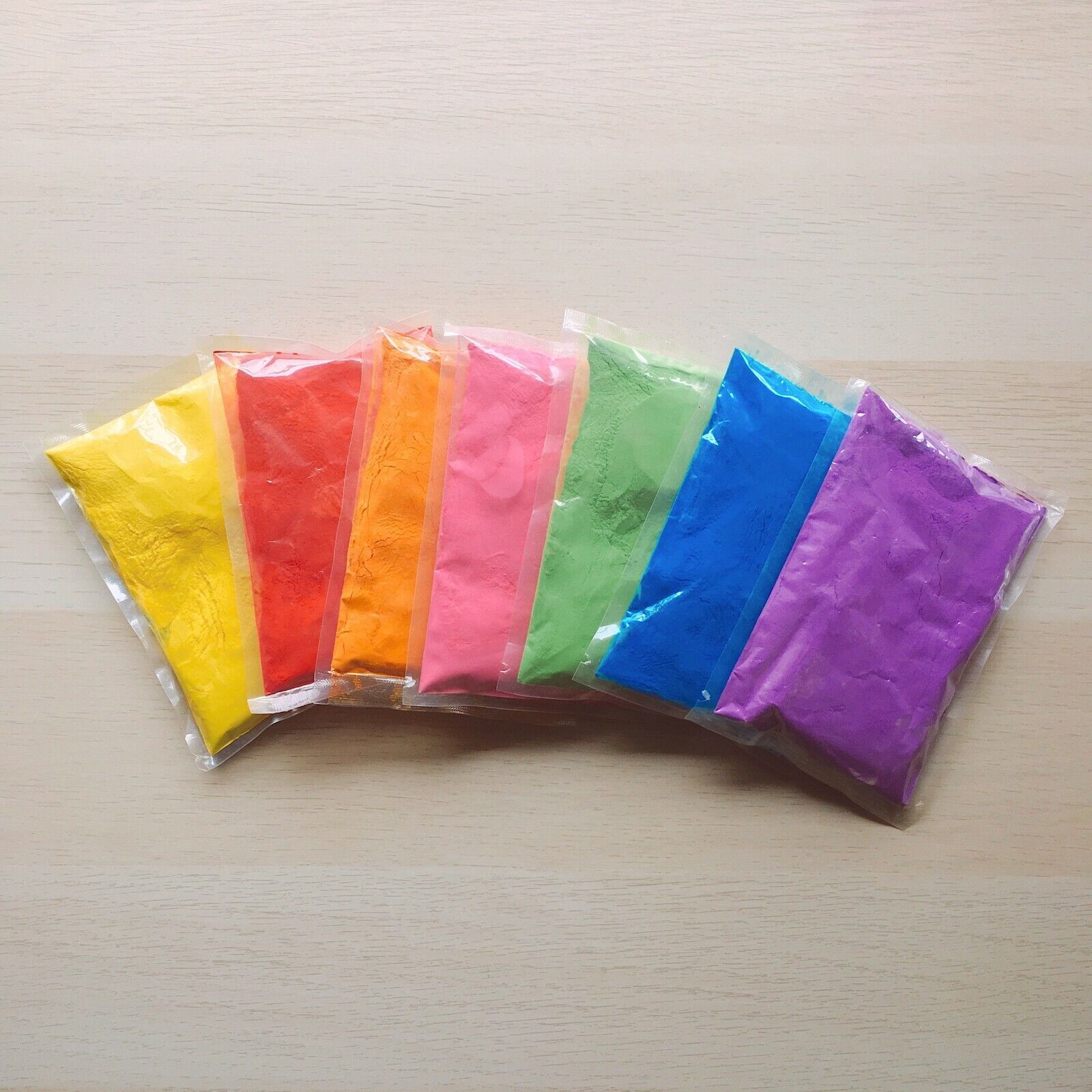 Holi Gulal Abir Festival Color Party Powder - 7 Colors in 100g bags (Free Ship)