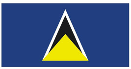 Saint  Lucia International Flag Sticker Decal F433 - £1.46 GBP+