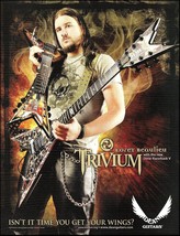 Trivium Corey Beaulieu Dean Dime Razorback V series guitar advertisement print - £3.30 GBP