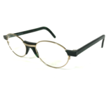 Vintage Robert La Roche Eyeglasses Frames Mod.528 Black Green Gold 49-19... - $65.36