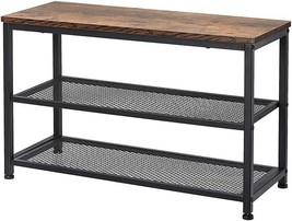 Shoe Bench, 3-Tier Shoe Rack, Placement Shelves With Seat For Entryway, ... - £54.12 GBP