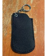 New Black Faux Leather Pocket Keychain Bag Clip 3 1/2&quot; Key Holder Protector - $16.64 CAD