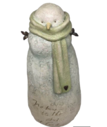 Snowman Karen Hahn Enesco Foundations 2004 Glitter Nature Art God Thomas... - $27.14 CAD