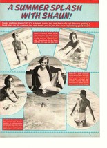 Shaun Cassidy Scott Baio teen magazine pinup clipping shirtless beach ba... - £3.93 GBP