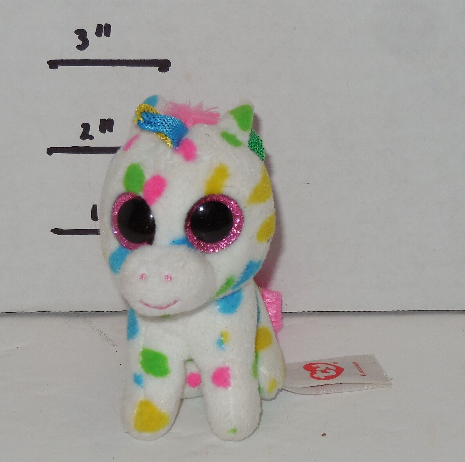 TY Beanie Baby Keyring Beanie Boos Harmonie Plush - $5.18