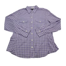 Banana Republic Shirt Mens XL Purple Plaid Button Up Dress Long Sleeve - $22.65