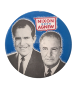 1972 Richard Nixon &amp; Spiro Agnew Presidential Election Campaign Button P... - £9.48 GBP