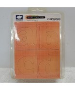 CLOUD 9 DESIGN CHIPBOARD ALPHABETS ALHA&#39;S IN ORANGE 1½&quot; Tall - Letters -... - $17.63 CAD