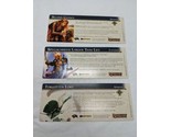 Dungeons And Dragons Campaign Cards Rewards Set 3 Cards 1-3 Complete  - $20.48