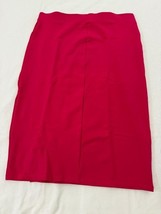 Liz Claiborne Women's Pink Side Slit Pull-On Skirt Size Large Waist 32" image 6
