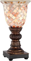 Stained Glass Table Lamp Vintage Bedroom Tiffany Nightstand Desk Mosaic Small - £57.85 GBP