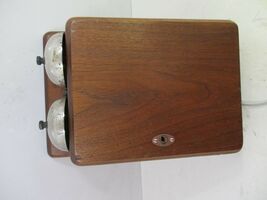 Walnut Wood Ringer Box circa 1950's - $149.00
