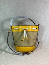 NEW Tory Burch Goldfinch T Monogram Jacquard Mini Bucket Bag $398 - $398.00