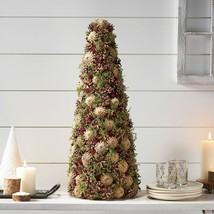 Elif Pre-Decorated Pine Cone Unlit Artificial Tabletop Christmas Tree - £54.00 GBP