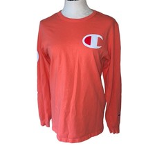 Champion collection Heritage Big C Groovy Papaya Long Sleeve T-Shirt medium - $22.70
