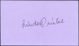 Linda Cristal Signed 3X5 Index Card The Alamo Perfect Furlough High Chaparral - $34.29