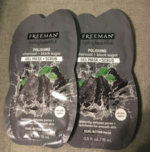 Freeman Polishing Charcoal + Black Sugar Gel Mask Scrub (2) 0.5 oz - £5.81 GBP