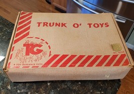 Vintage RARE Trunk O&#39; Toys Tot Guidance Toys With Original Box 18&quot; X 13&quot; #4304 - £71.28 GBP