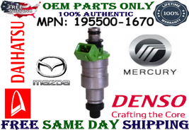 1PC OEM Denso Fuel Injector for 1988-1992 Mazda Mercury Daihatsu 1.0L/1.6L I3 I4 - £29.97 GBP