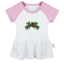 Babies Nature Pine Cone Pattern Dresses Newborn Baby Girls Princess Dress Skirts - £10.48 GBP