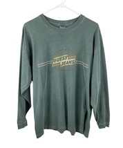 Vintage Guess Jeans Long Sleeve Green T-shirt Made In USA Shirt Men&#39;s Si... - £12.92 GBP