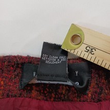 Finity Studio Back Zipper Women's Burnt Orange Wool & Acrylic Skirt Size 14 image 4