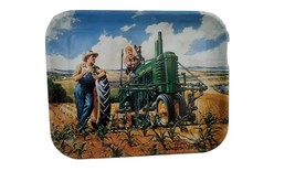 John Deere Lunch Time Metal Serving Tray Model B Tractor Mfg 1997  Walter Hinton - $12.16