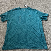 Under Armour Men Tech Vent Geode T-Shirt Mens Size 2XL Hydro Teal Black ... - $18.69