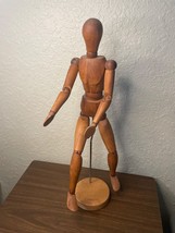 Vintage Grumbacher Artist Wooden Jointed Poseable Doll Mannequin - $44.55