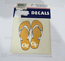 NCAA Georgia Tech Yellow Jackets Sandals Vinyl Decal 4&quot; by 4&quot; by SAS Design - £8.64 GBP