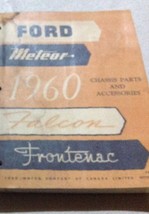 1960 Ford Meteor Falcon Frontenac Châssis Parties &amp; Accessoires Manuel OEM Eau D - £78.99 GBP